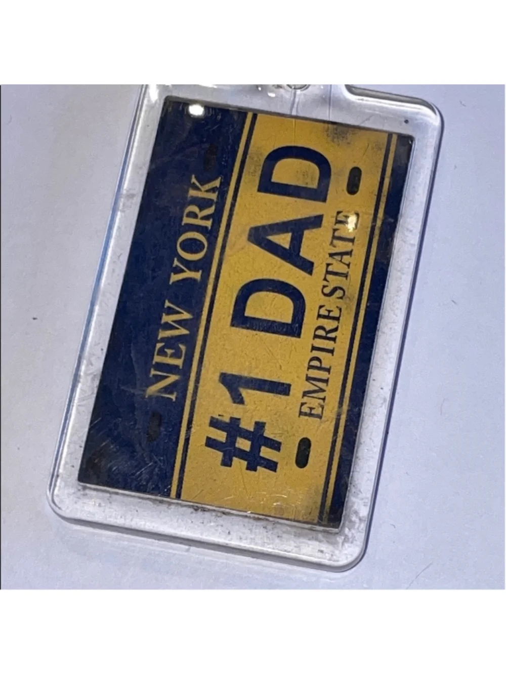 #1 Dad New York Keychain